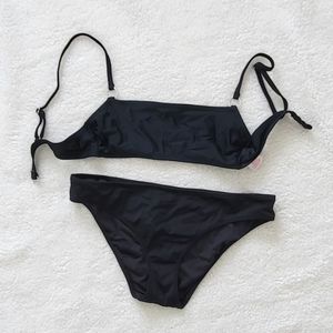 Black Two-Piece Bikini Swimsuit